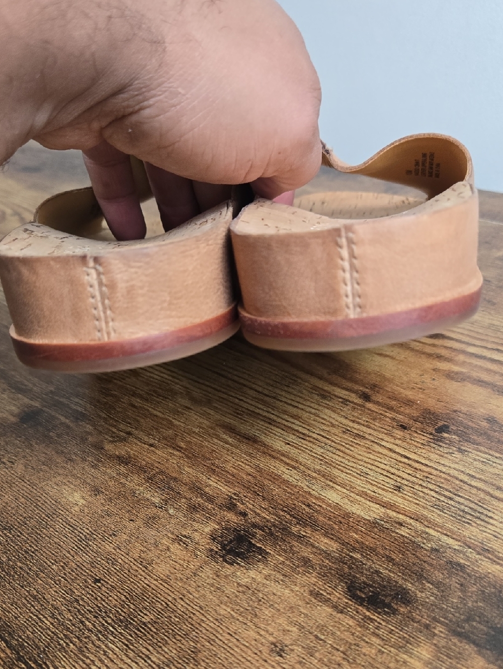 Kork-Ease Tutsi Slide Sandals Natural Leather Color Sz 10 Boho Comfy Support - Picture 6 of 9